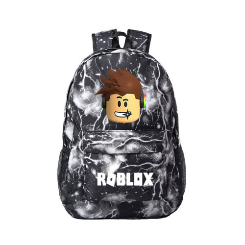 (Lightning Grey) ROBLOX Game School Bag Backpack Student Casual Backpack