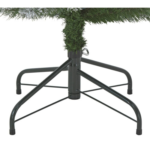 Home 6ft Pre-Lit Snow Tipped Pencil Christmas Tree - Green 2