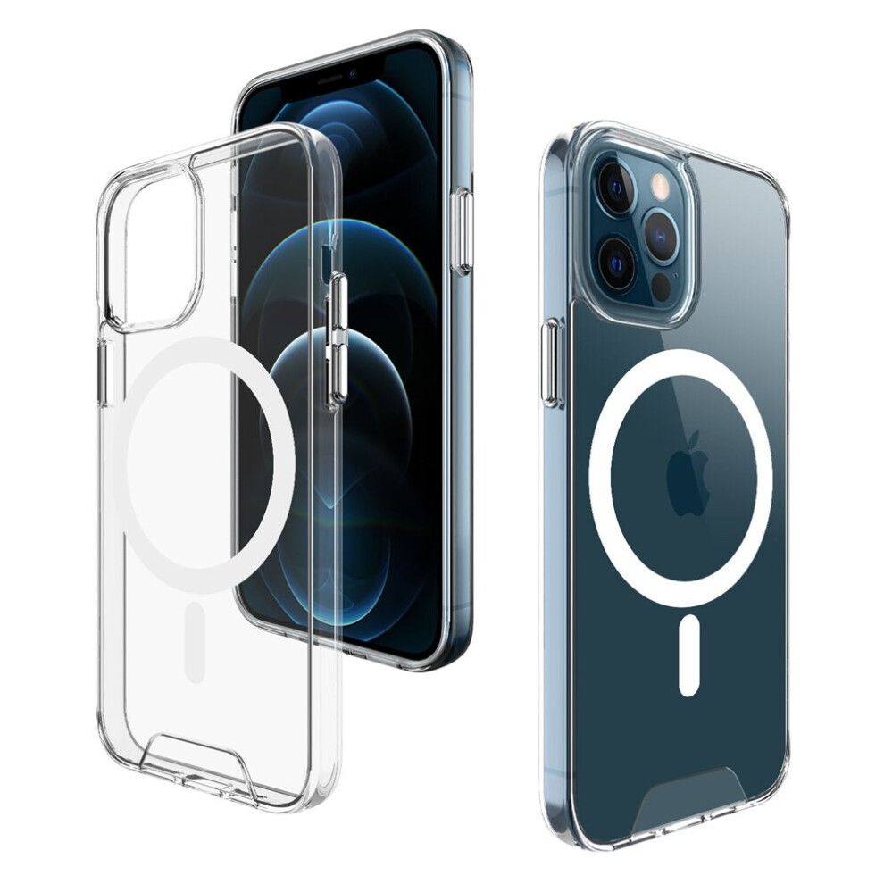 Clear Magnetic MagSafe Compatible Phone Case for iPhone 13 Pro Max