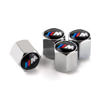 4PCS Silver Metal Chrome Wheel Tyre Valve Dust Caps For BMW X|3|5