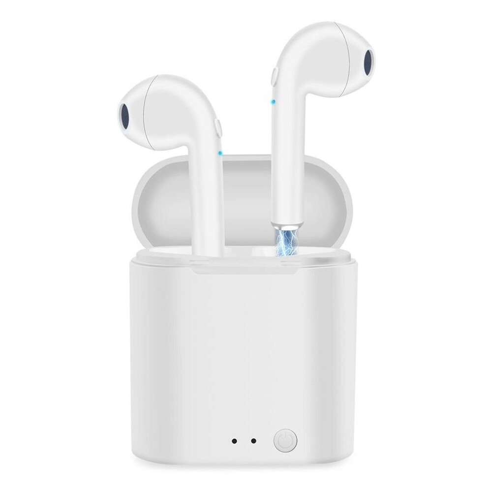 (I7s ) I7s Tws Headphones Bluetooth 5.0 Earphones Headsets Stereo Bass Earbuds White 3503950690323