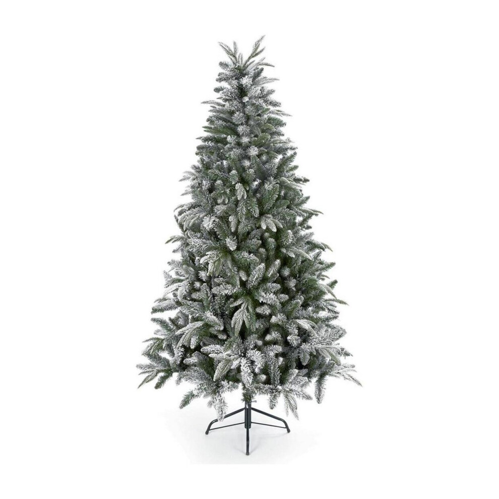 Premier Decorations Flocked Lapland Spruce Christmas Tree - 5Ft