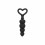 Ouch Silicone Anal Love Beads Black 1