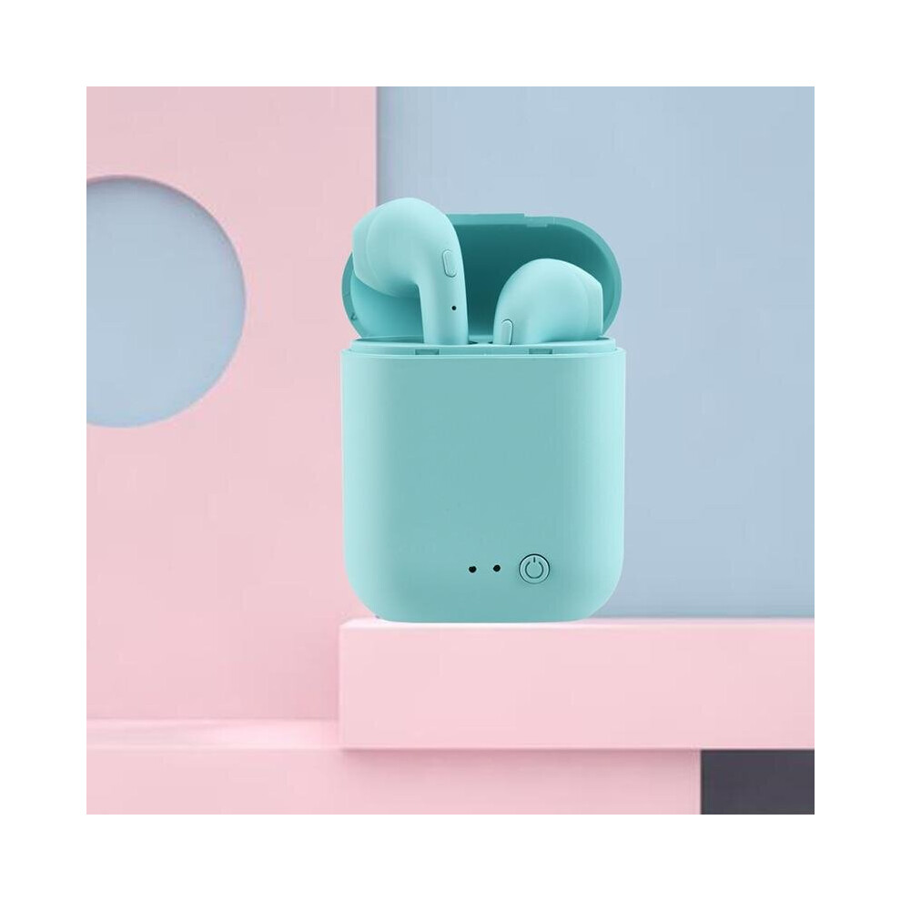 (Matte China) Wireless Earphones Tooth 5.0 Earphone Matte Earbuds Charging Blue 3503950840896