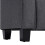 Living And Home (Dark Grey) Linen Bed End Bench Ottoman Storage Blankets Box Stool with Armrest 5
