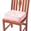 Homescapes (Pink) Cotton Dining Chair Booster Cushion 1