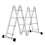 4.7M 15.4FT 14 in 1 Aluminium Folding Ladder Multi-Purpose 16 Steps 8