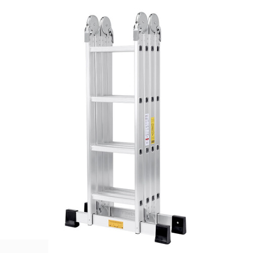 4.7M 15.4FT 14 in 1 Aluminium Folding Ladder Multi-Purpose 16 Steps