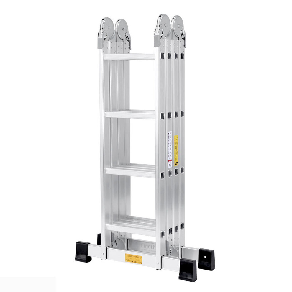 4.7M 15.4FT 14 in 1 Aluminium Folding Ladder Multi-Purpose 16 Steps