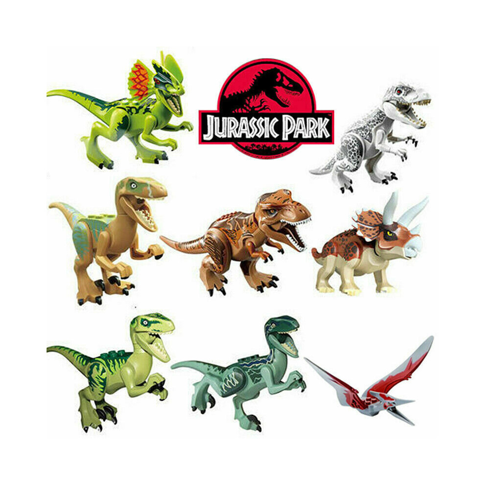 Fit Lego Jurassic Park World Tyrannosaurus Minifigures Kids Toys Gifts