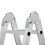 4.7M 15.4FT 14 in 1 Aluminium Folding Ladder Multi-Purpose 16 Steps 7