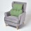 Homescapes (Forest Green) Cotton Back Support Cushion 2