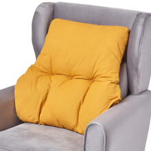 (Mustard Yellow) Cotton Back Support Cushion