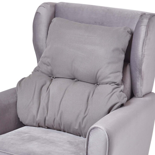Homescapes (Charcoal Grey) Cotton Back Support Cushion