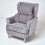 Homescapes (Charcoal Grey) Cotton Back Support Cushion 2