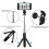 (White) 3in1 Wireless Bluetooth Selfie Stick Monopod Mini Tripod Remote For Android/IOS 8