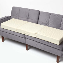 (Cream) Orthopaedic Foam 3 Seater Booster Cushion Cotton Removable Cover