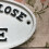 White Cast Iron Please Close The Gate Sign 4