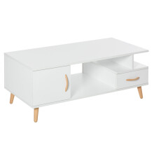 HOMCOM Modern Minimalism Storage Coffee Table Wooden Living Room