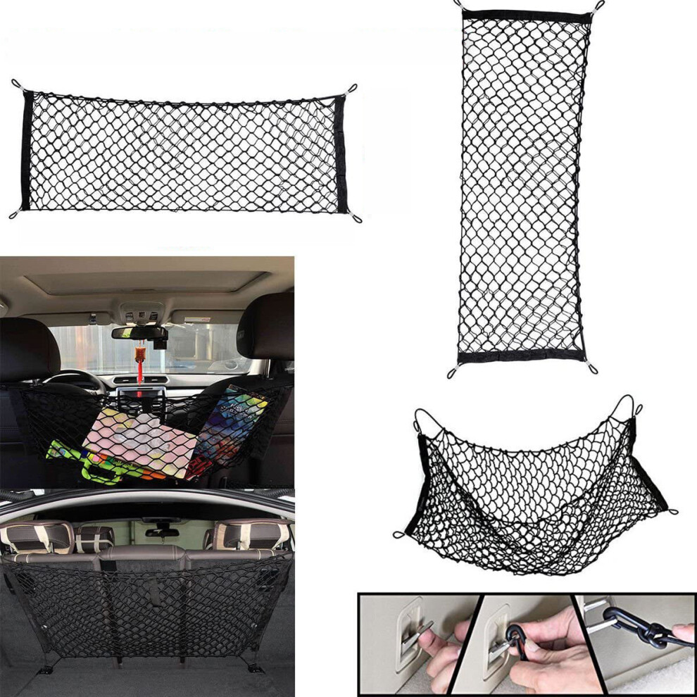 Car Net Luggage Net Trunk Organizer Rear Storage For Suv/Rv Compatible With Hatchbacks 647297302686