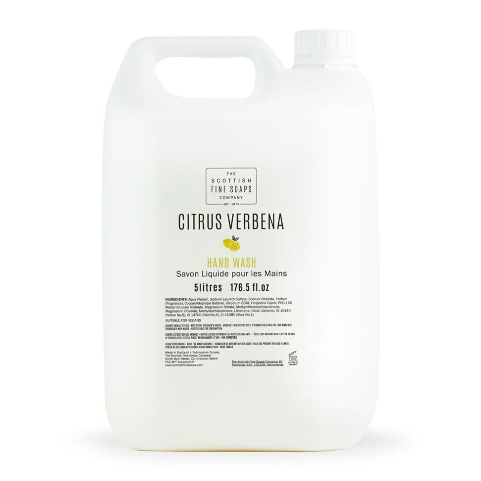 Scottish Fine Soaps Citrus Verbena Hand Wash ~ 2x5 Litre