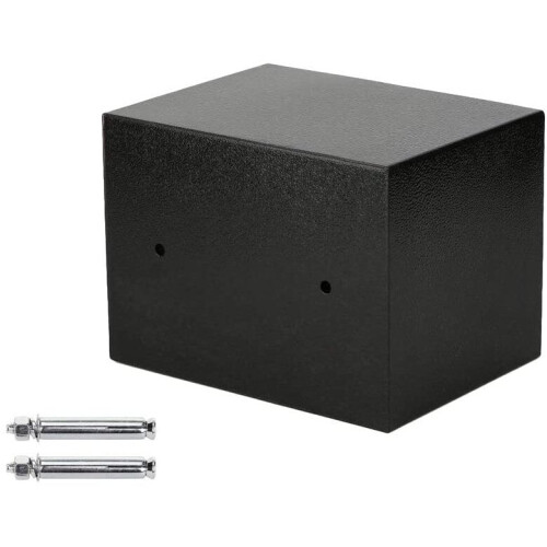 Solid Steel Digital Safe Box – Wall-Mounted Money Safe with PIN or Override Key, 3-8 Digit Code, Tamper Hinges 1