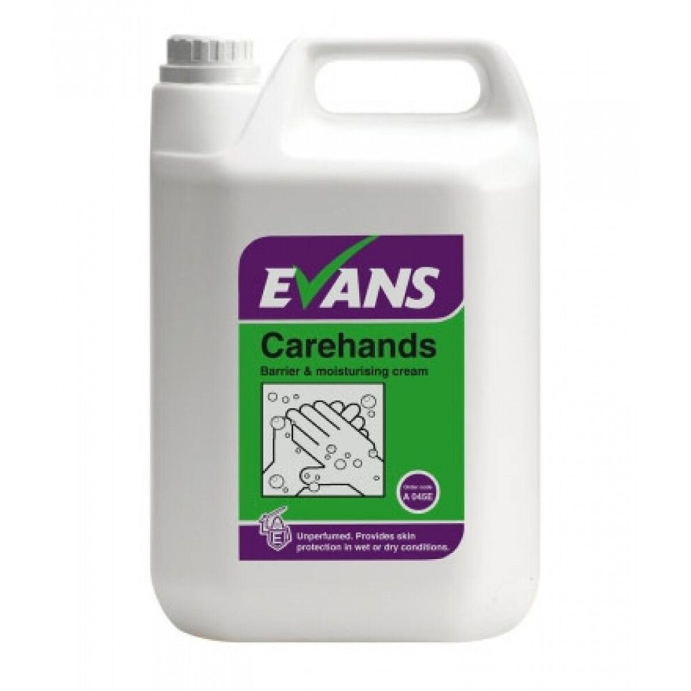 Evans Vanodine Carehands Hand Cream ~ 2x5 Litre