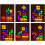 Tetris LED Night Light Colorful Stackable Tangram Puzzles 7 Pieces Induction 8