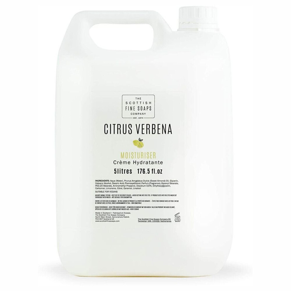 Scottish Fine Soaps Citrus Verbena Moisturiser ~ 2x5 Litre