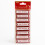 (Red Happy Christmas Panels - 8 Pack) Handcrafted Christmas Decorations Card Making 1