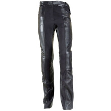 Richa Black Kelly Short Womens Motorcycle Leather Pants - UK 10