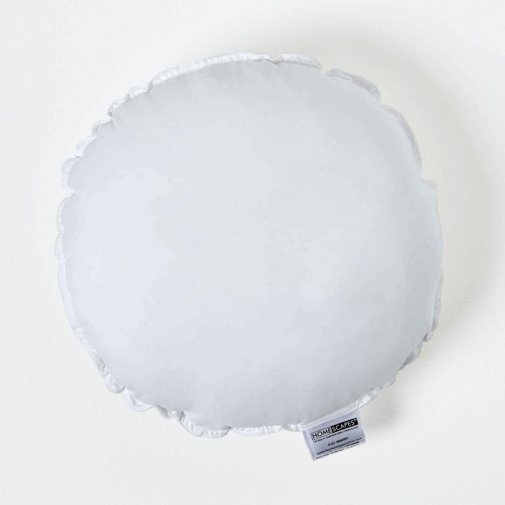 Homescapes Super Microfibre Round Circular Shaped Cushion Pad Insert, 40 cm (16")