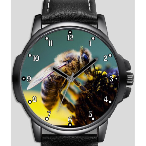 Honey Bee On Flower Unique Stylish Wrist Watch