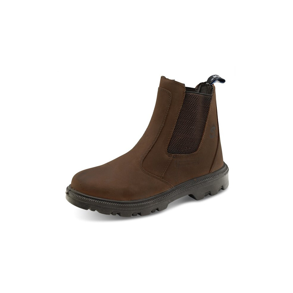 Beeswift Sherpa PU Rubber S3 Leather Upper Dealer Boots 1Pr Brown 12 - Image 5