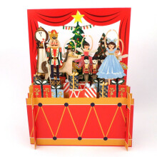 Nutcracker Scene Ballet 3D Pop Up Christmas Greeting Card By Alljoy Cards