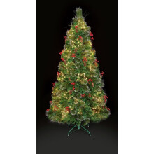 Premier Decorations 4ft LED Snow Tipped Christmas Tree - Green