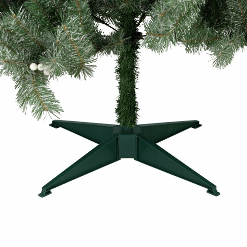 Home 6ft Snowy Mixed Frost Christmas Tree - Green 2