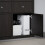 KALLAX Insert with door, black-brown33x33 cm 2