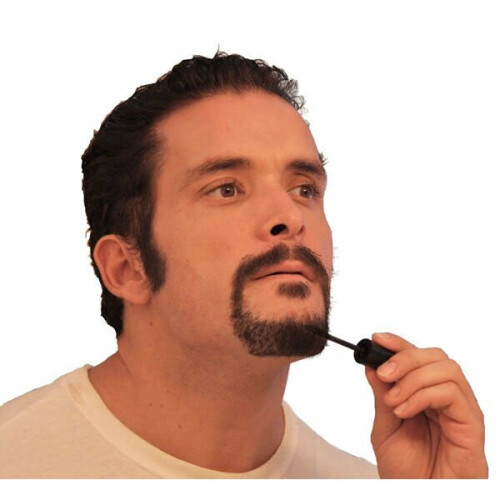 Blackbeard for Men Temporary Colour Beard Moustache Dark Brown x2 1