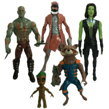 5-Piece 6.7in Guardians of the Galaxy PVC Action Figures Set: Rocket, Gamora, Groot, Star-Lord, Drax