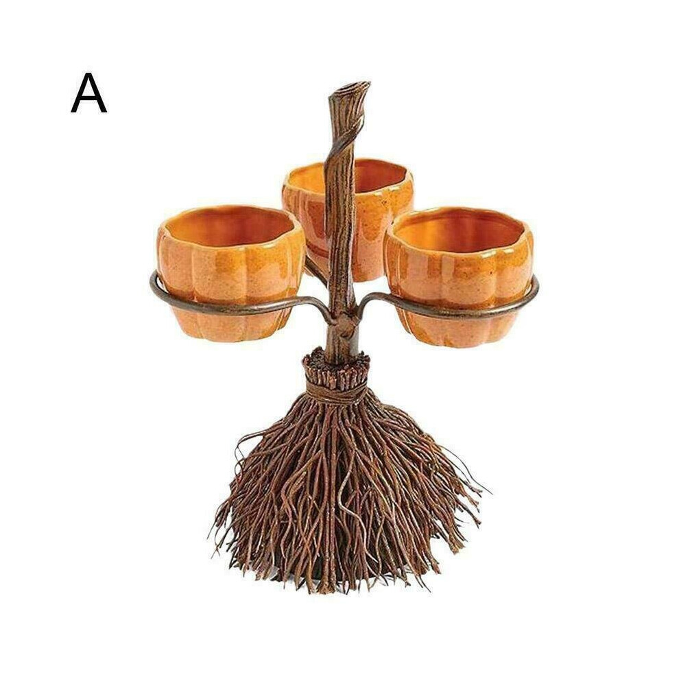 Kinmac (A) Halloween Pumpkin Snack Bowl Stand Snack Serving Tray Fruit Bowl Party Decor
