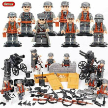 Fit Lego WWII German Sodiers General Minifigures Kids Toys Gifts
