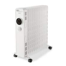 Igenix IG2625 Oil Filled Radiator, 2.5kW/2500W, Overheat Protection, White