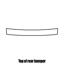 VW Golf 5-door 2013+ (MK7) Rear bumper protection film