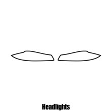 Jaguar XF 4-Door Saloon 2008 to 2015 Headlight protection film