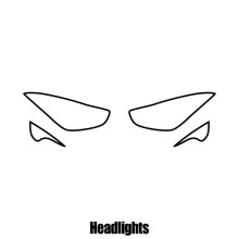 Hyundai i40 4-door Saloon 2011+ Headlight protection film
