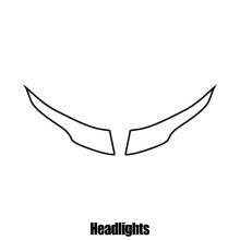 Land Rover Evoque 3-door 2011+ Headlight protection film