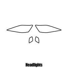 Lexus IS 4-door Saloon 2006 to 2013 Headlight protection film