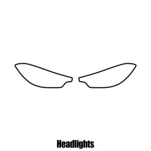 Kia Forte 4-door Saloon 2009 to 2016 Headlight protection film