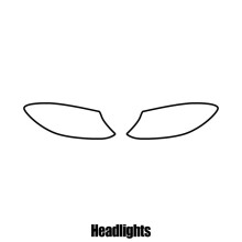 Mercedes GLE 4 door Coupe 2015+ Headlight protection film